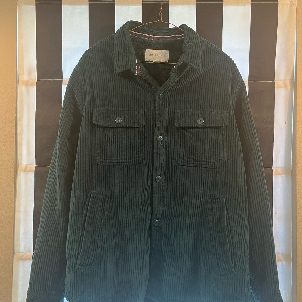 Sun + Stone Corduroy Fur Lined Jacket